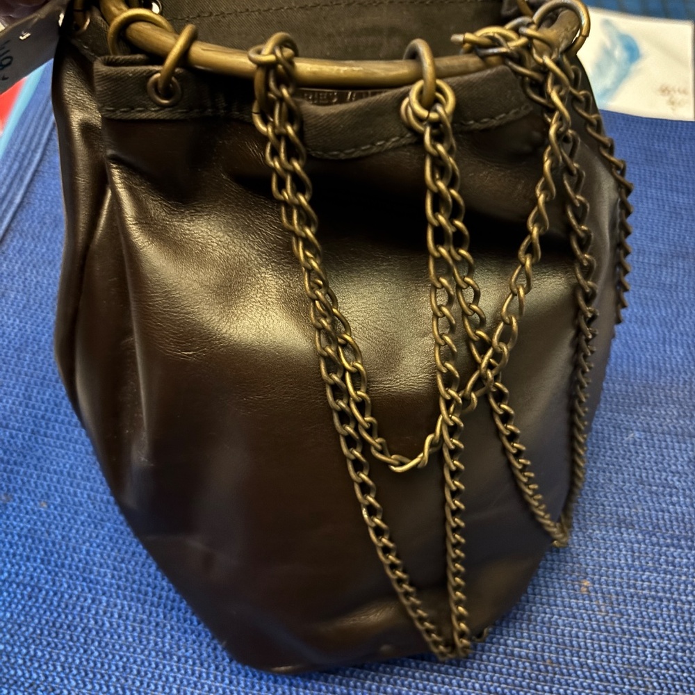 Rare Dries van Noten vintage never used brown leather purse - Picture 2 of 9